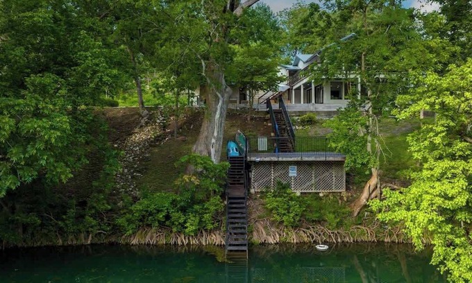 Canyon Lake House | Riverside Retreat with Outdoor Fireplace & Spa Amenities