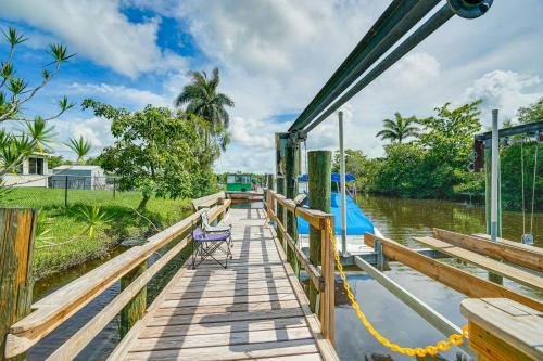 Fort Myers House | Riverfront Fort Myers Home with Boat Dock & Family Feel