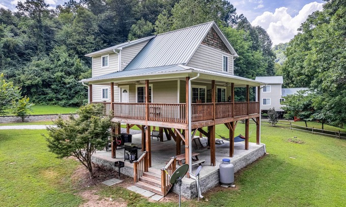 Whittier House | Scenic Riverfront Retreat with Hot Tub and Pet-Friendly Perks