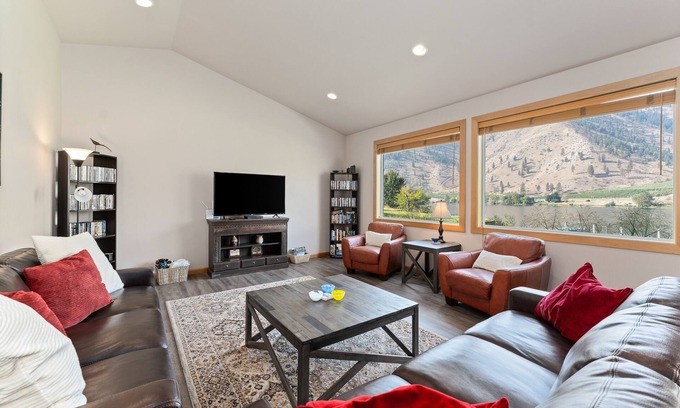 Orondo House | Pet-Friendly Riverfront Retreat with Pool and Ocean Views