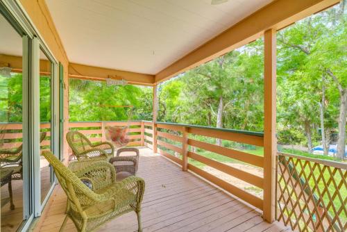 Crystal River House | Riverfront Duplex with Shared Dock & Family-Friendly Fire Pit