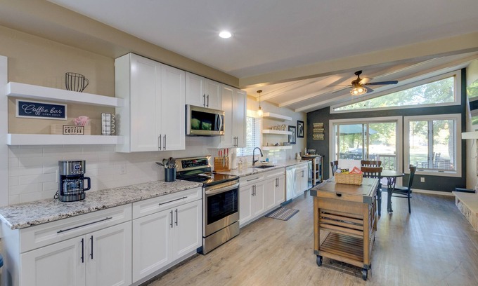 Shawano House | Idyllic Riverfront Shawano Home with Private Backyard Retreat