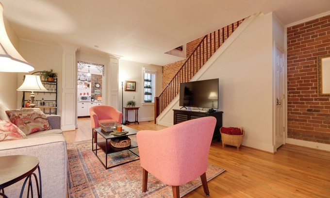 Augusta Apartment | Riverside Studio Retreat with Private Patio and Garden