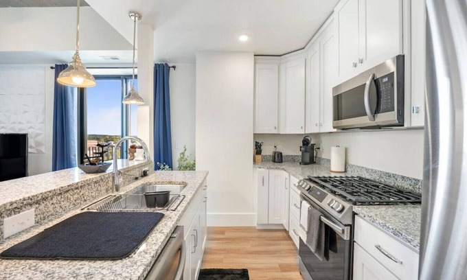 South Bend Apartment | Elevate Your Stay at Modern High Rise in Downtown South Bend