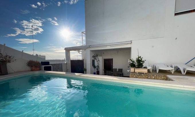 Ayamonte Ski Chalet | Riverview 4-Bedroom Retreat with Private Pool & Top Rating