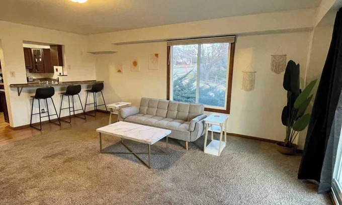 Baraboo Apartment | Riverview Apartment #21: Pet Friendly Stay with Breakfast