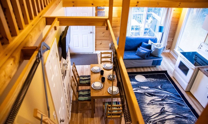North Frontenac Ski Chalet | Relaxing Riverview Cottage at Myers Cave Resort Awaits