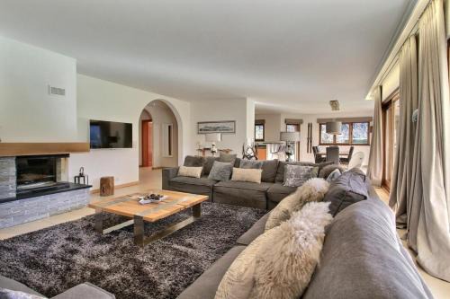 Champery Apartment | Garden Level Retreat: Steps from the Cable Car Access
