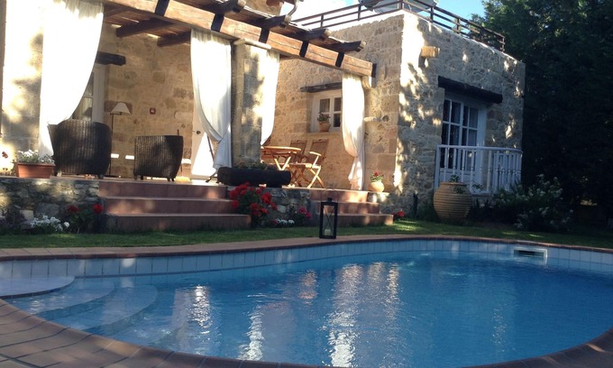 Platanias Town Villa | Villa Rhapsody: Private Pool & Garden Near All Attractions