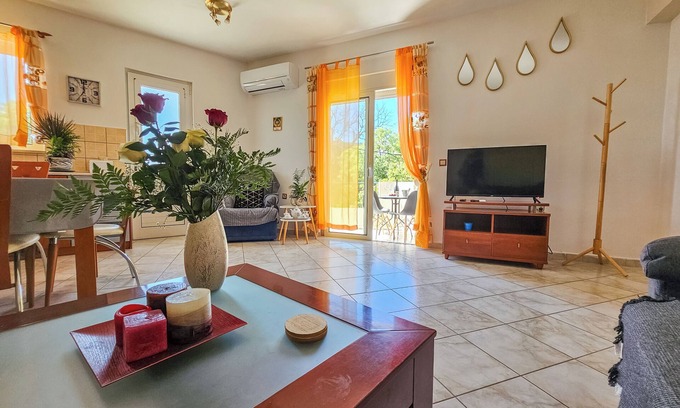 Petaloudes Apartment | Inviting Rodini Sun Apartment in Rhodos City with Spa