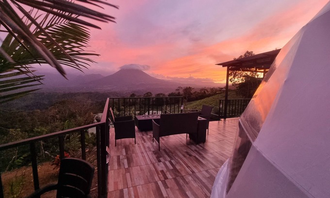 Monterrey Cottage | Romantic Domes Overlooking Arenal Volcano with Spa & Hot Tub
