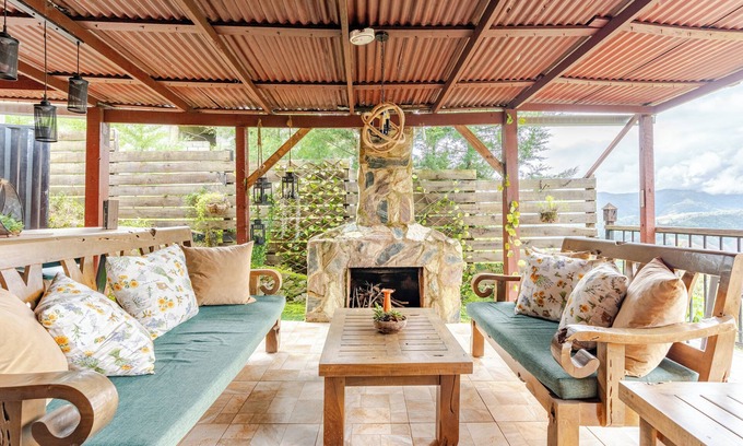 Constanza Cabin | Romantic rustic cabin with fireplace at 5 Thousand feet altitude, Pet Friendly