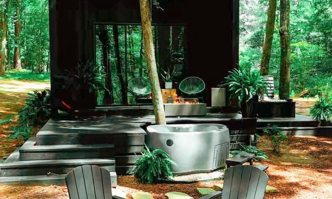 Bullard Cabin | Romantic Secluded Cabin with Private Waterfall, Hot Tub, Soaking Tubs & Fire Pit