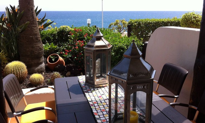 Playa del Aguila Apartment | Seafront Apartment with Pool & Ocean View - Rated 9.8