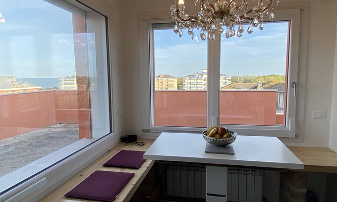 Chioggia Apartment | Beachfront Apartment with Terrace and Breathtaking Views
