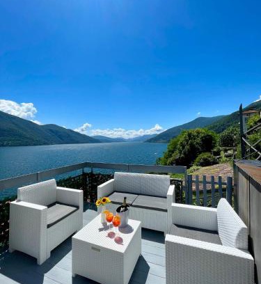 San Bartolomeo Apartment | Top-Rated Rooftop Cannobio: Family-Friendly Escape