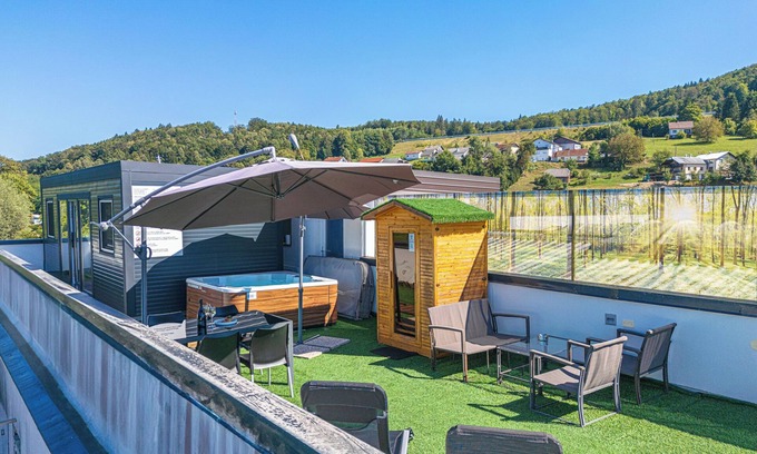 Trebnje House | Relaxing Rooftop Retreat with Whirlpool & Sauna in Trebnje