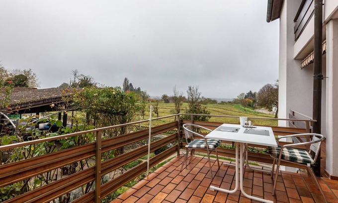 Bad Bellingen Apartment | Room 'Doppelzimmer 4 - Spätburgunder' with Shared Terrace, Shared Garden and Wi-Fi