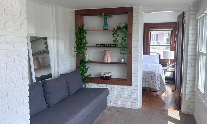 Waynesboro Apartment | Room fully furnished with a comfortable bed and a modern sofa bed and plenty of natural light,