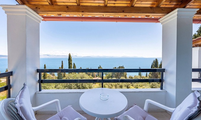 Benitses Apartment | Room 'Two Bedroom' with Private Terrace, Wi-Fi and Air Conditioning