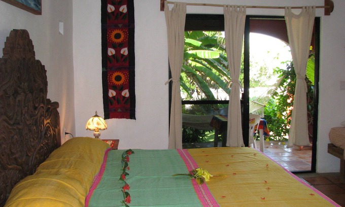 Troncones House | Experience Rose Suite at Casa Delfin Sonriente in Paradise