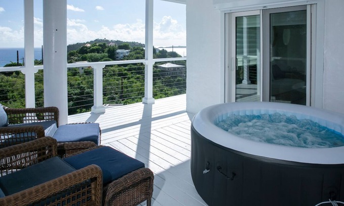 Estate Chocolate Hole and Great Cruz Bay Cottage | Experience Rosebay Cottage: Ocean Views & Spa Retreat