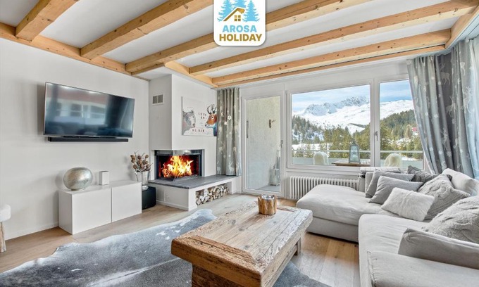 Arosa Apartment | Rothornblick 65: Family-Friendly Spa Retreat in Arosa
