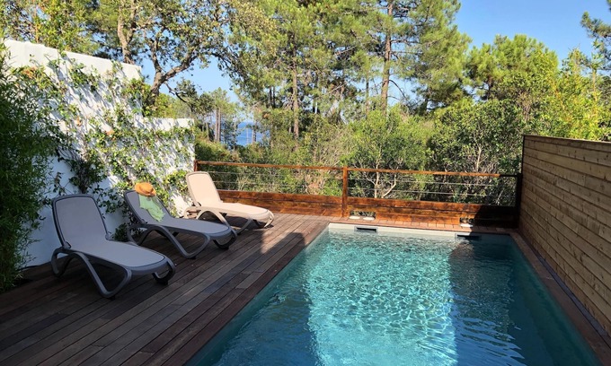 Favone House | Relax at Les Jardins d'Eve with Private Pool & Ocean View
