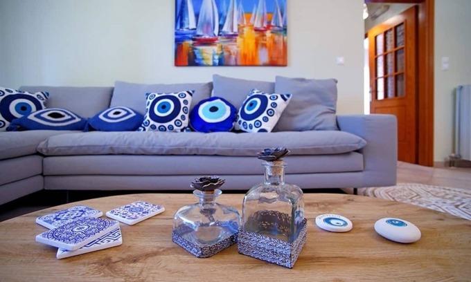 Kiparissia House | Oceanfront Bliss at Royal Blu with Family-Friendly Amenities