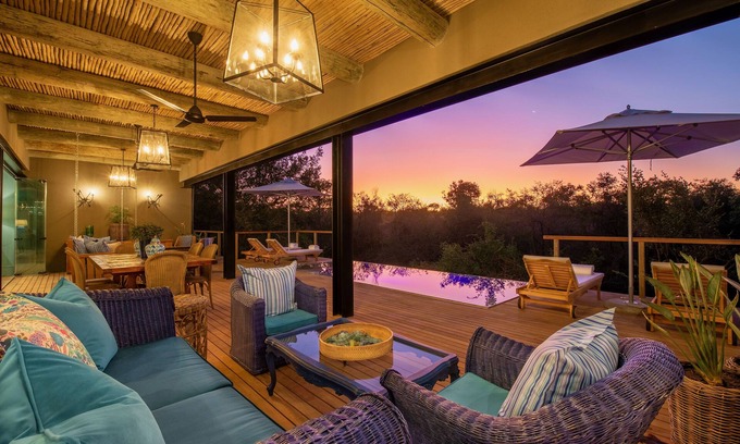 Thorny Bush Game Reserve Cabin | Indulge at Royal Malewane: Eco-Friendly Retreat with Spa