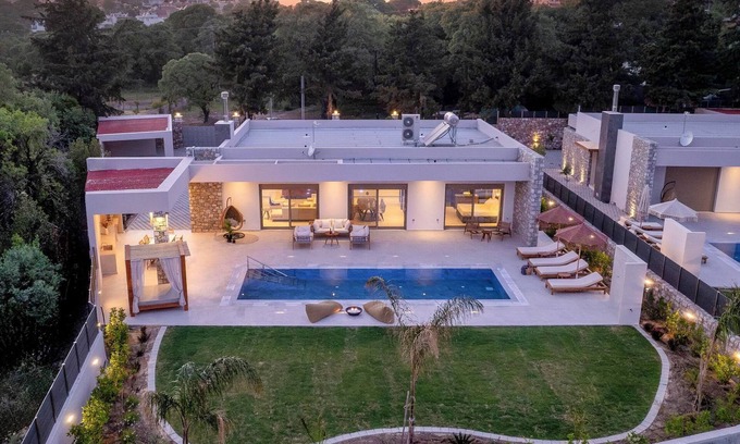 Asgourou Villa | Experience Ruby Paradise: Poolside Retreat for Families