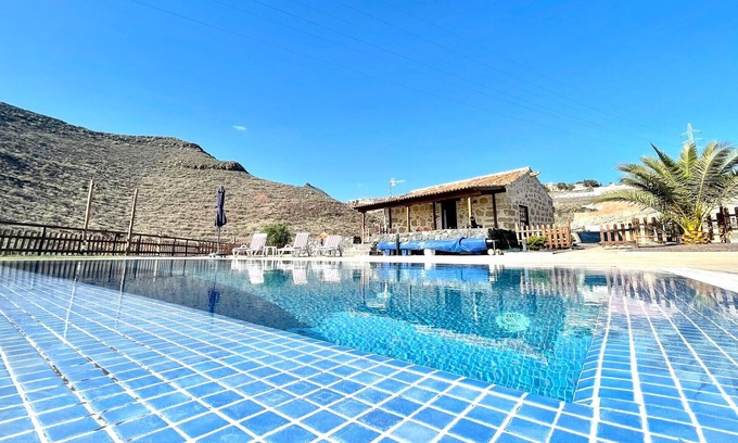San Miguel de Abona Cottage | Private Pool Oasis with BBQ and Ocean Views Await You