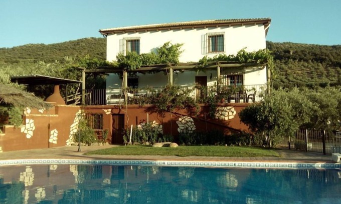 Carcabuey Cottage | Unique Rustic Bed & WiFi with Pool and Spa Access