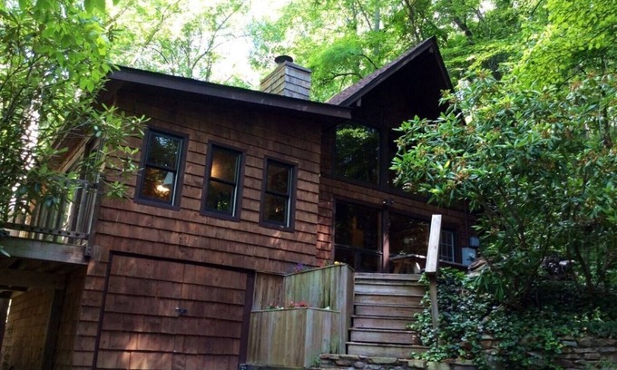 Asheville Cabin | Peaceful Asheville Cabin with Spa and Hot Tub, Near Downtown