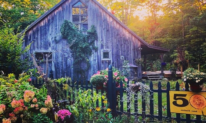 Cumberland Center Cabin | Rustic Retreat with Pool & Ocean Views near Portland