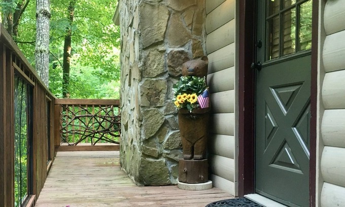Almond Cabin | Rustic cozy cabin near Bryson City, Pets Ok