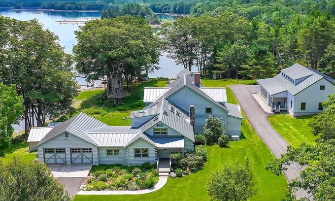 Penobscot House | Rustic Elegance in Premier Pastoral Waterfront Setting, Main House. Kayaks, too!
