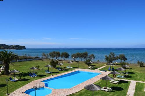 Roda Apartment | Pet-Friendly S&C Kosmos Beach Resort with Oceanfront Views