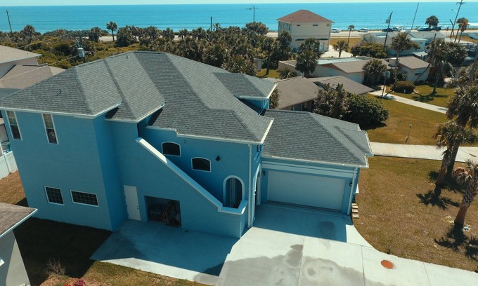 Ormond Beach Plaza House | Modern Ocean View Home with Beach Access and Spa Amenities