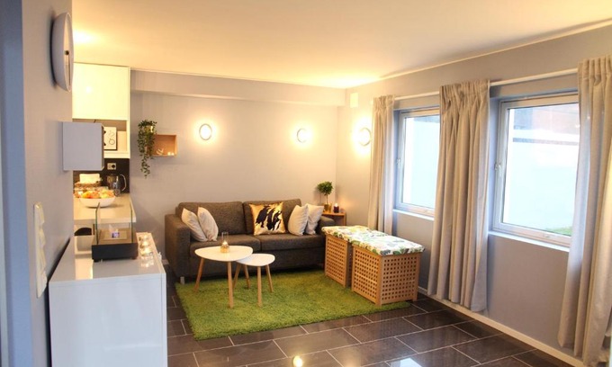 Sandnes Apartment | Explore Saga Caves: Family-Friendly Retreat with Amenities