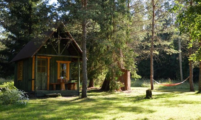 Anija Parish Cabin | Pet-Friendly Saia Forest House with Hot Tub & Perfect Score