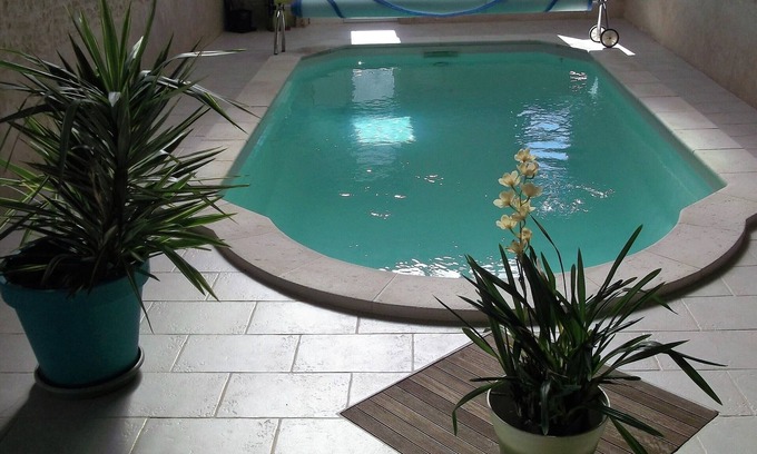 Montpellier de Medillan House | Experience SAINTONGE ROMANE with Indoor Heated Pool