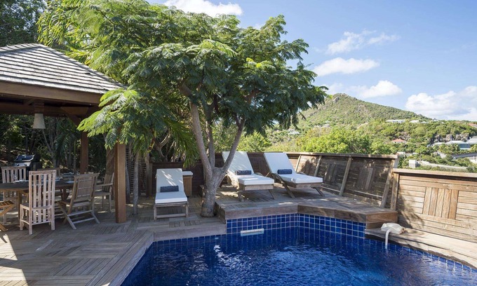 Vitet Villa | Oceanfront Retreat at Salamandres: Pool & Spa Awaits