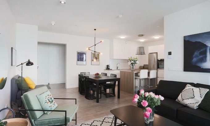 Hliðar Apartment | Elegant Salka Suites: 4-Star Family-Friendly Getaway