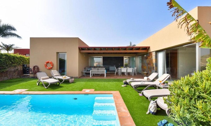 Salobre Apartment | Idyllic Salobre Villa with Pool & Ocean View, Rated 9.5
