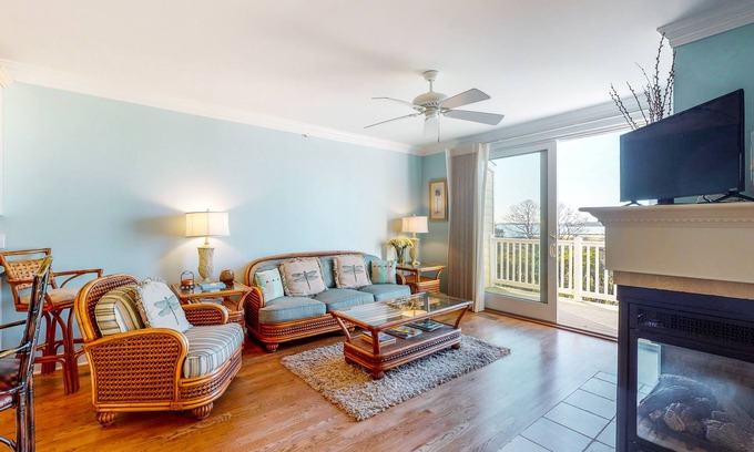 Fenwick Island House | Inviting Salt Meadows Townhouse with Pool & Ocean Views