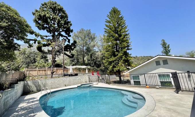 Sierra Madre House | Relax by the Salt Water Pool with Rocky Mountain Views