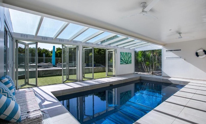St. Andrews Beach House | Experience Saltaire: Pet-Friendly Retreat with a Pool