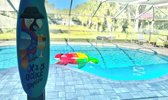 Crystal River House | Premier Home with Saltwater Pool Near 3 Sisters Springs