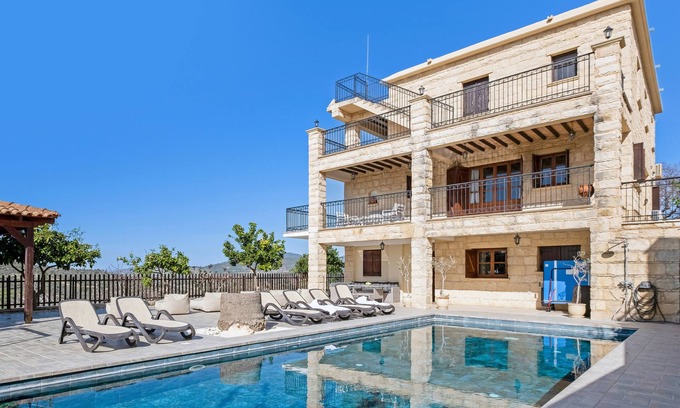 Peristerona Villa | Sanders View: Dreamy 7-Bedroom Villa with Private Pool